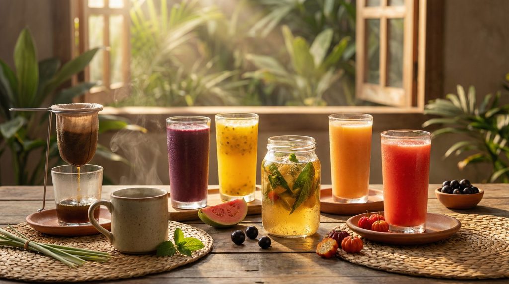 Reinvente Bebidas e Infusões com Sabores do Quintal