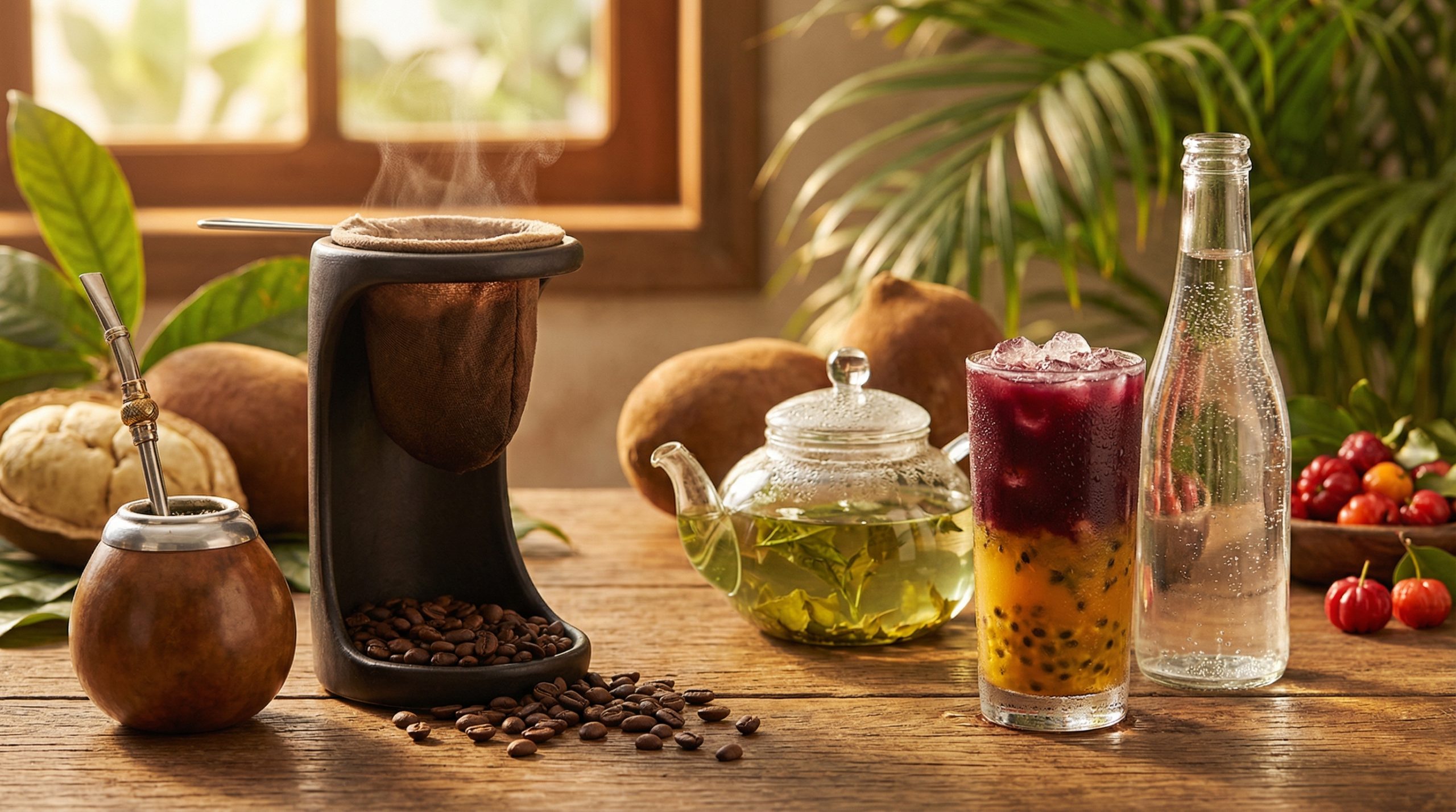 Bebidas e Infusões: De Fermentados a Cafés Regionais