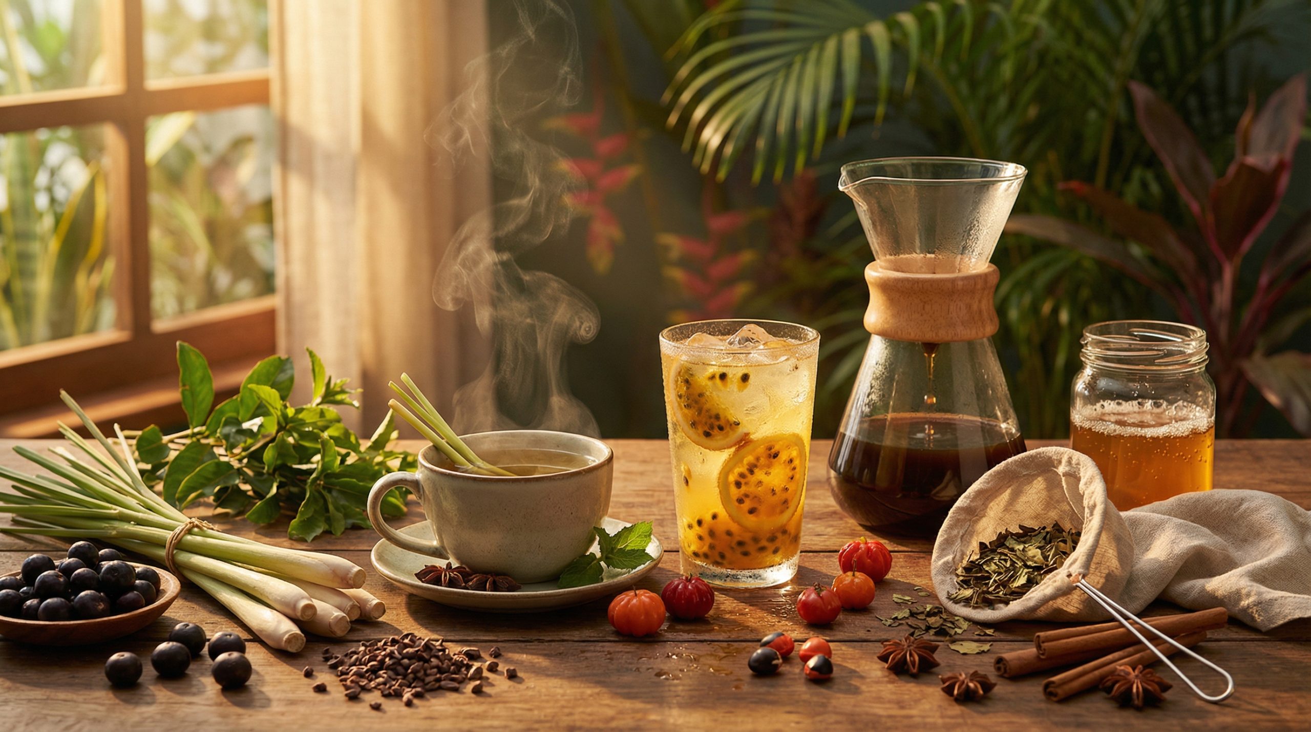 Bebidas e Infusões: Potencialize o Sabor com Ervas Nativas